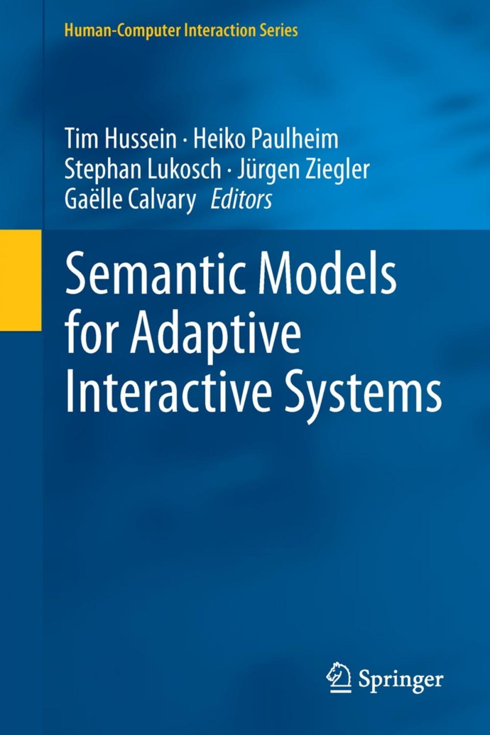 Big bigCover of Semantic Models for Adaptive Interactive Systems