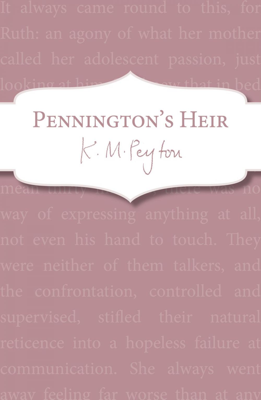 Big bigCover of Pennington's Heir