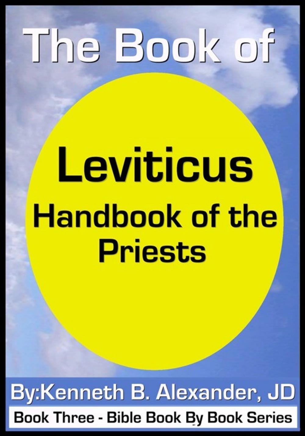 Big bigCover of Leviticus - Handbook of the Priests