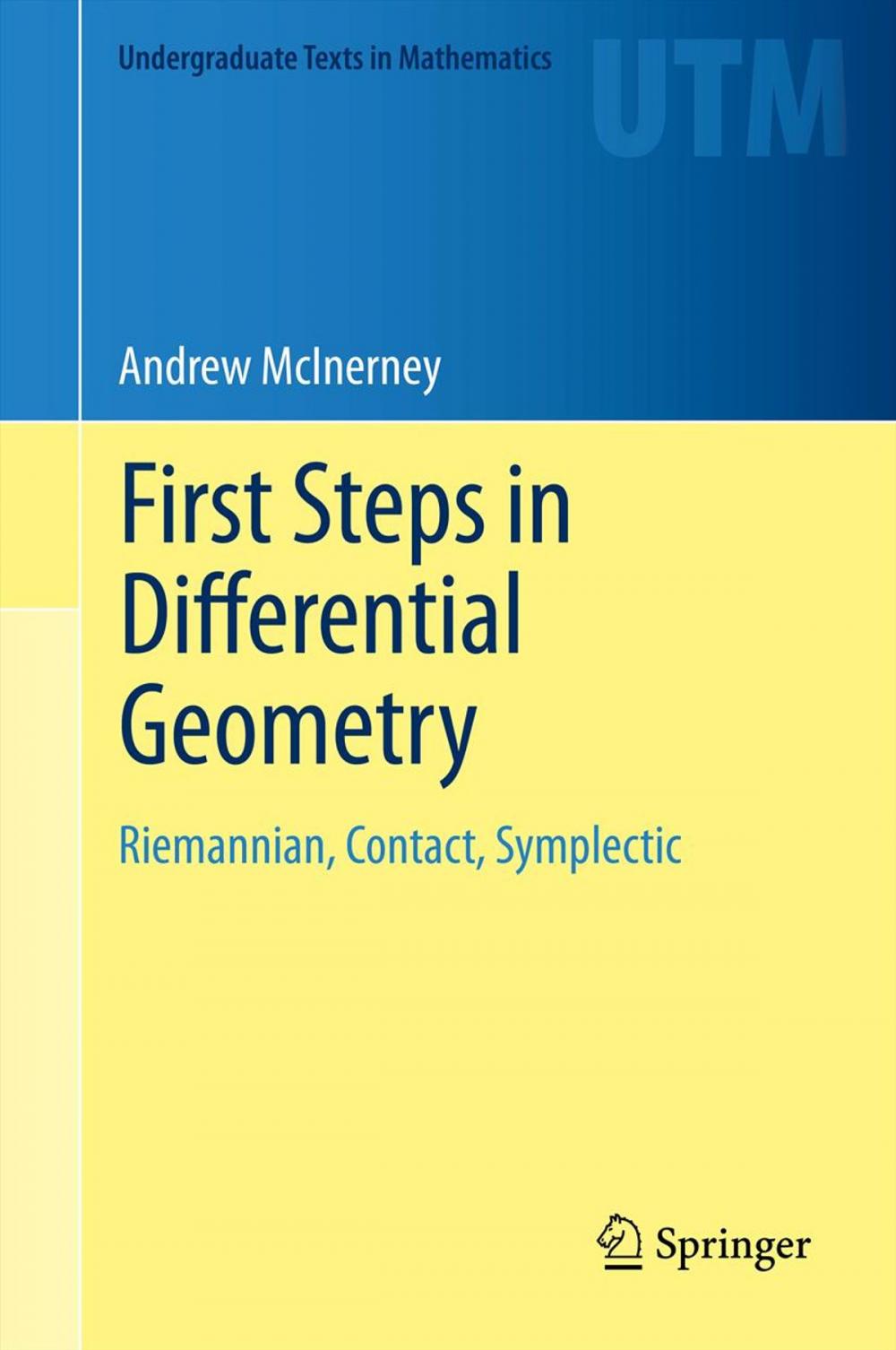 Big bigCover of First Steps in Differential Geometry