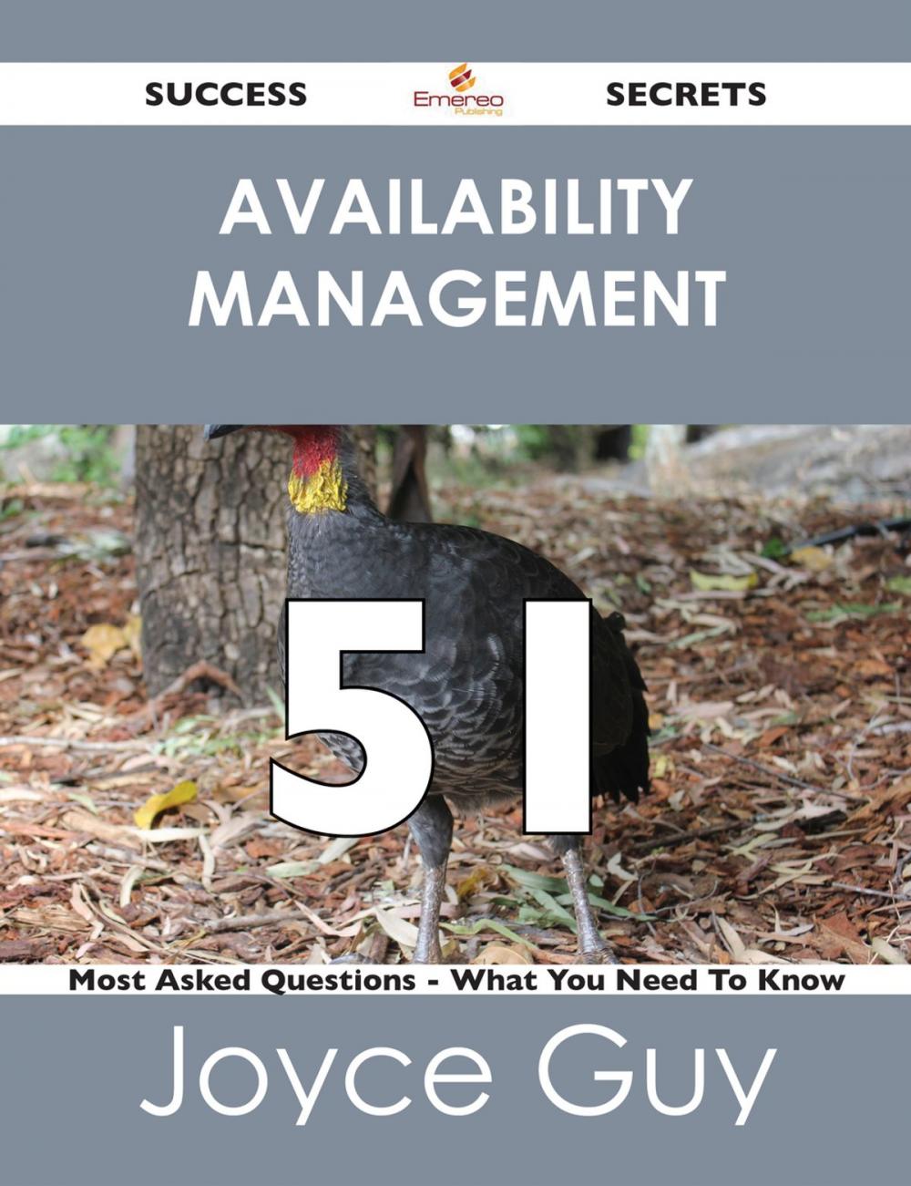 Big bigCover of Availability Management 51 Success Secrets - 51 Most Asked Questions On Availability Management - What You Need To Know