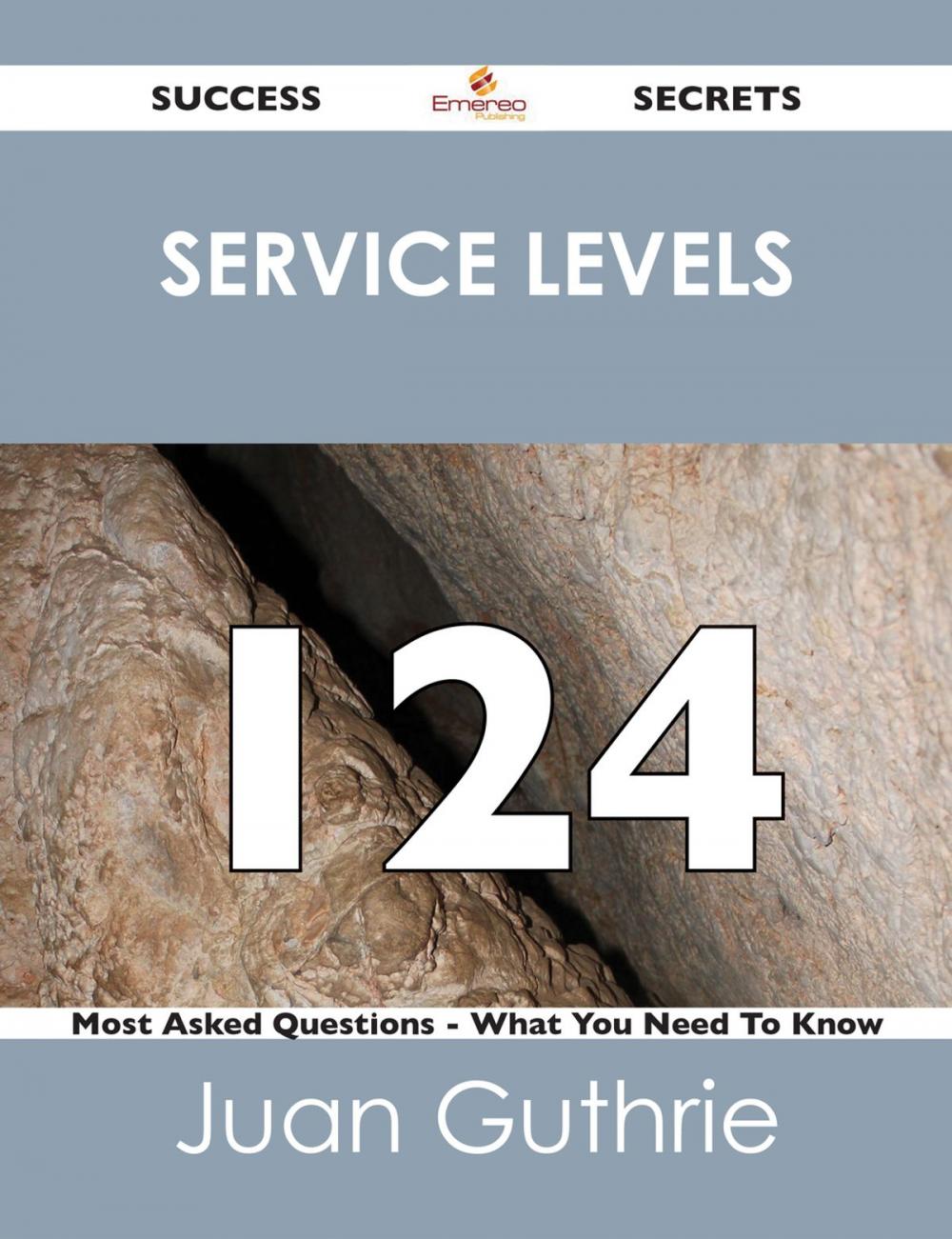 Big bigCover of service levels 124 Success Secrets - 124 Most Asked Questions On service levels - What You Need To Know