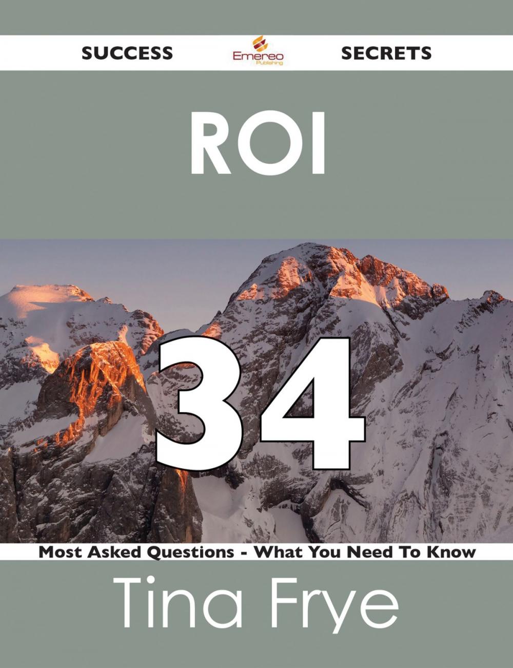 Big bigCover of ROI 34 Success Secrets - 34 Most Asked Questions On ROI - What You Need To Know