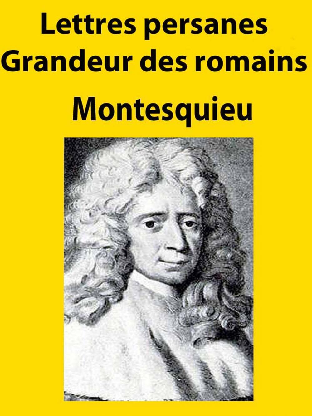 Big bigCover of Lettres persanes - Grandeur des romains