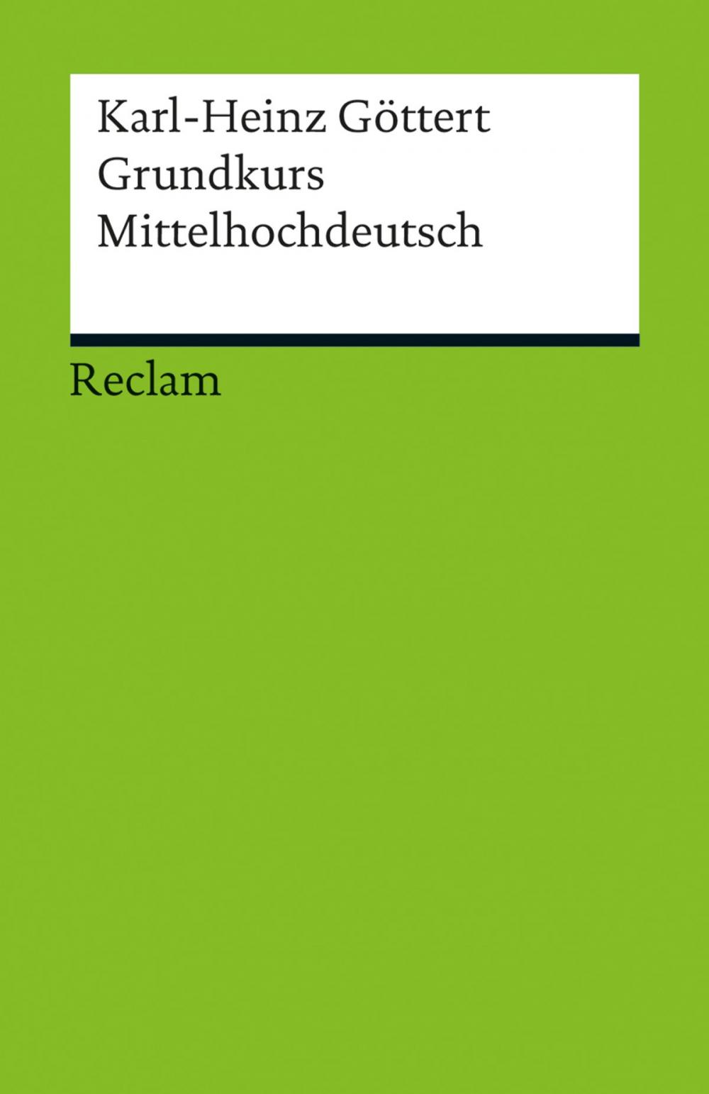 Big bigCover of Grundkurs Mittelhochdeutsch