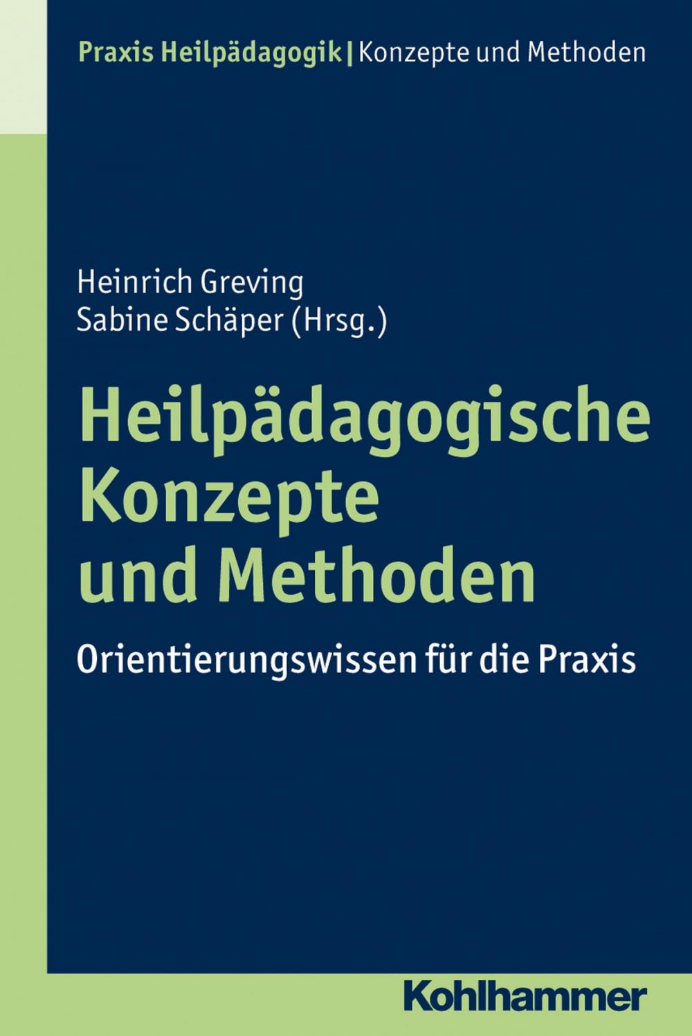 Big bigCover of Heilpädagogische Konzepte und Methoden