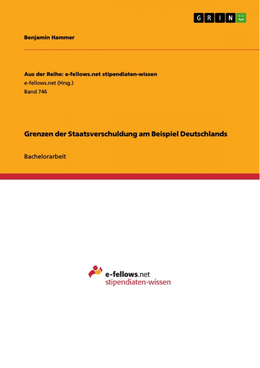 Big bigCover of Grenzen der Staatsverschuldung am Beispiel Deutschlands