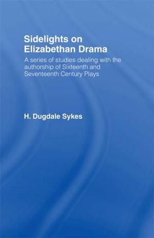 Cover of Sidelights on Elizabethan Drama