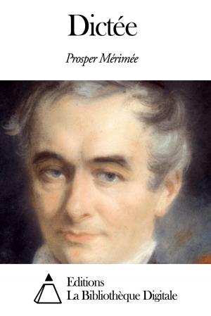 Cover of the book Dictée by Emile Montégut