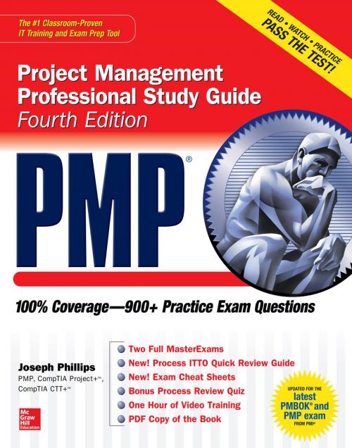 Cover of the book PMP Project Management Professional Study Guide, Fourth Edition by Joseph Phillips, McGraw-Hill Education