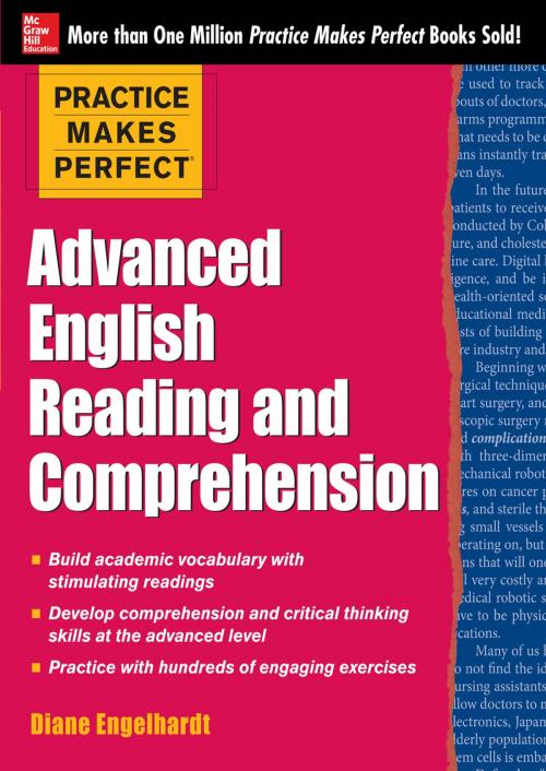 Cover of the book Practice Makes Perfect Advanced ESL Reading and Comprehension (EBOOK) by Diane Engelhardt, McGraw-Hill Education