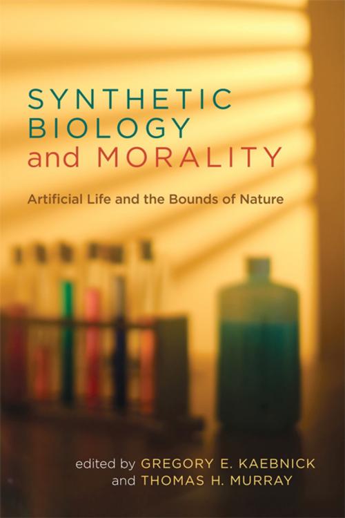 Cover of the book Synthetic Biology and Morality by Andrew Lustig, Joachim Boldt, Mark A. Bedau, Ben Larson, Ronald Sandler, John Basl, Christopher J. Preston, Jon Mandle, Bruce Jennings, John H. Evans, Gregory E. Kaebnick, Thomas H. Murray, The MIT Press