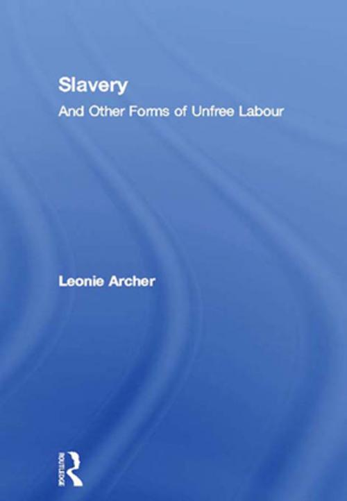 Cover of the book Slavery by Leonie Archer, Taylor and Francis
