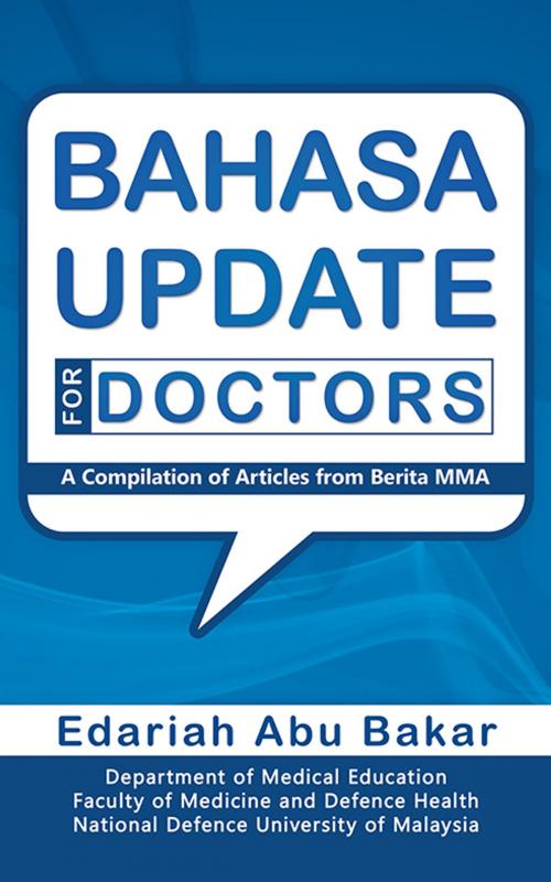 Cover of the book Bahasa Update for Doctors by Edariah Abu Bakar, Partridge Publishing Singapore