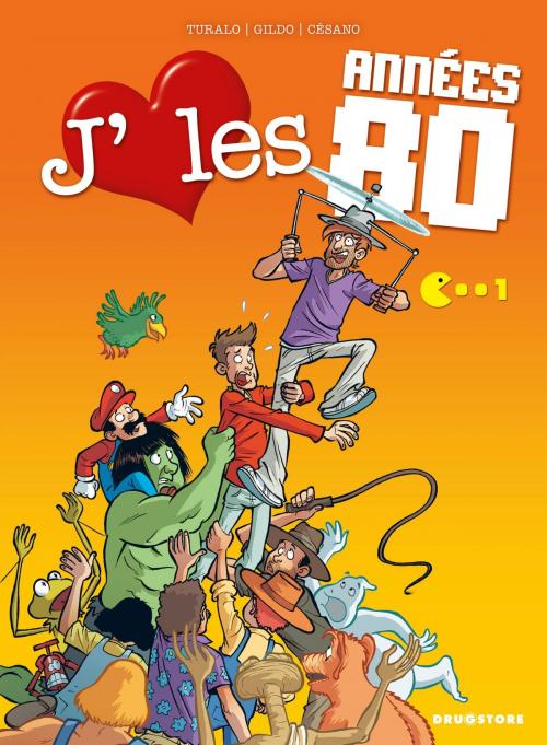 Cover of the book J'aime les années 80 - Tome 01 by Turalo, Gildo, Angelique Cesano, Glénat BD