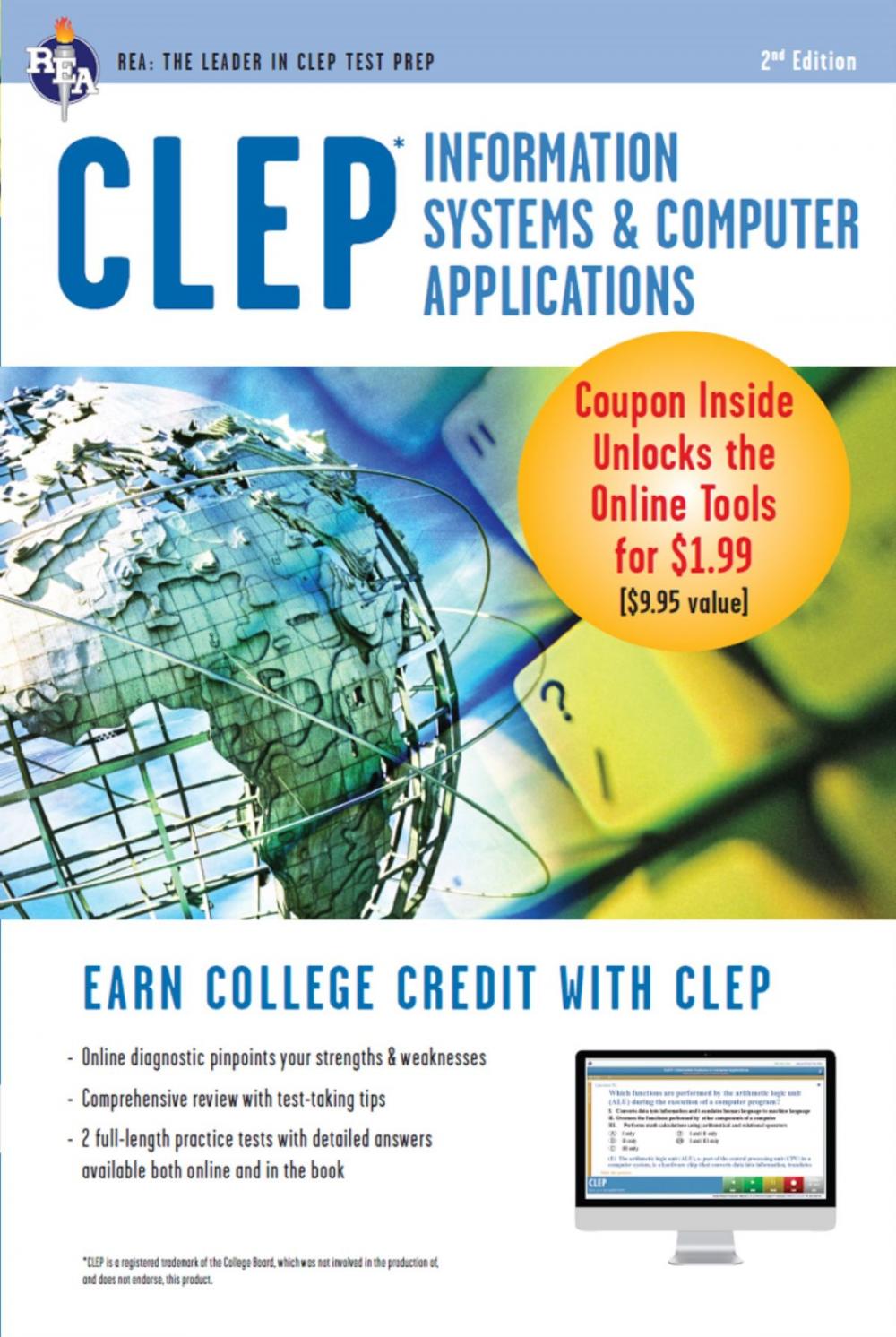 Big bigCover of CLEP Information Systems & Computer Applications w/Online Practice Exams