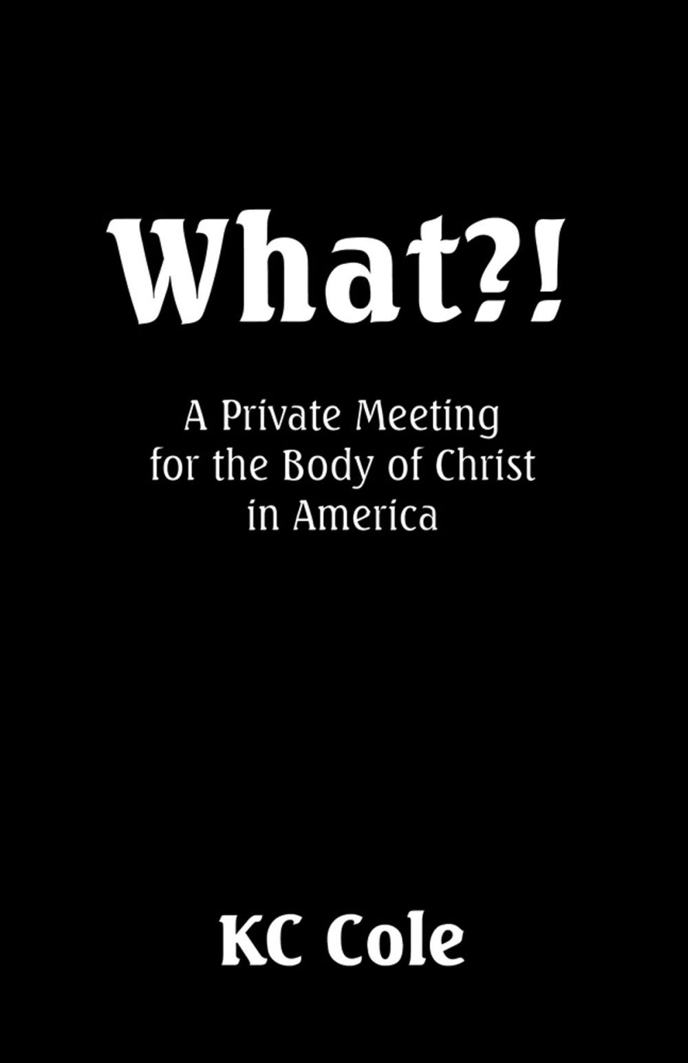 Big bigCover of What?! (A Private Meeting for the Body of Christ in America)