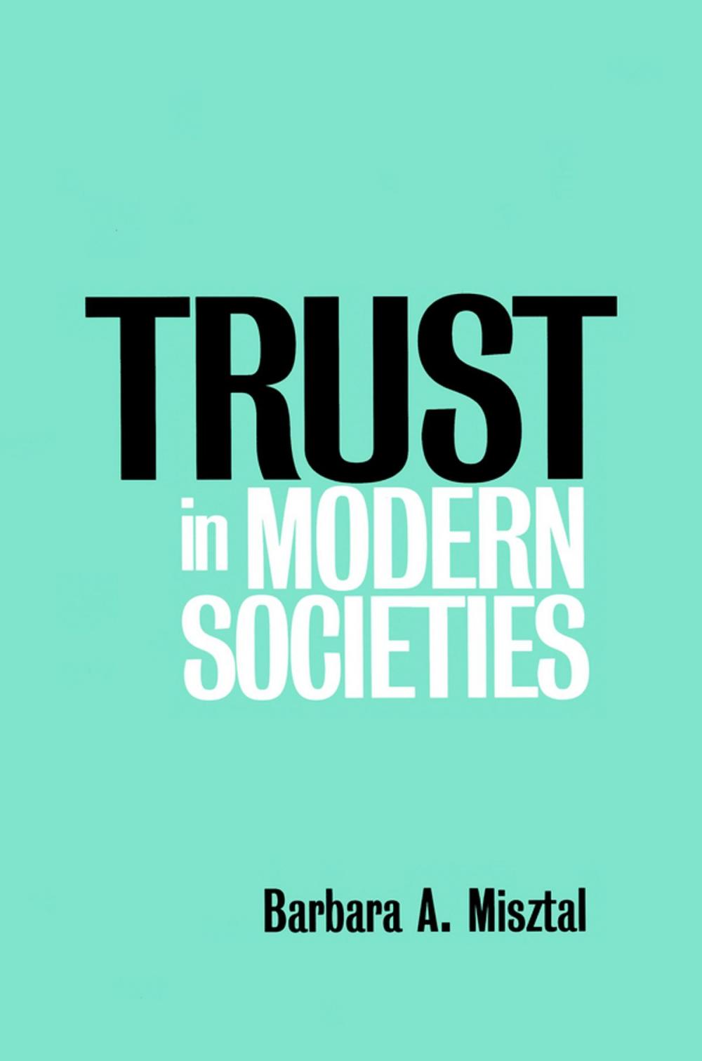 Big bigCover of Trust in Modern Societies