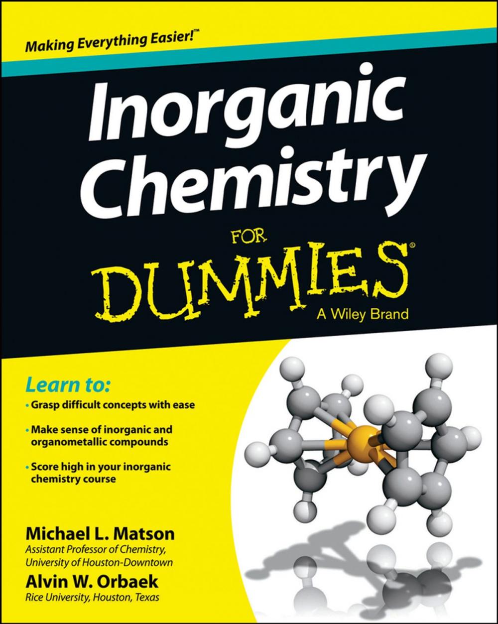 Big bigCover of Inorganic Chemistry For Dummies