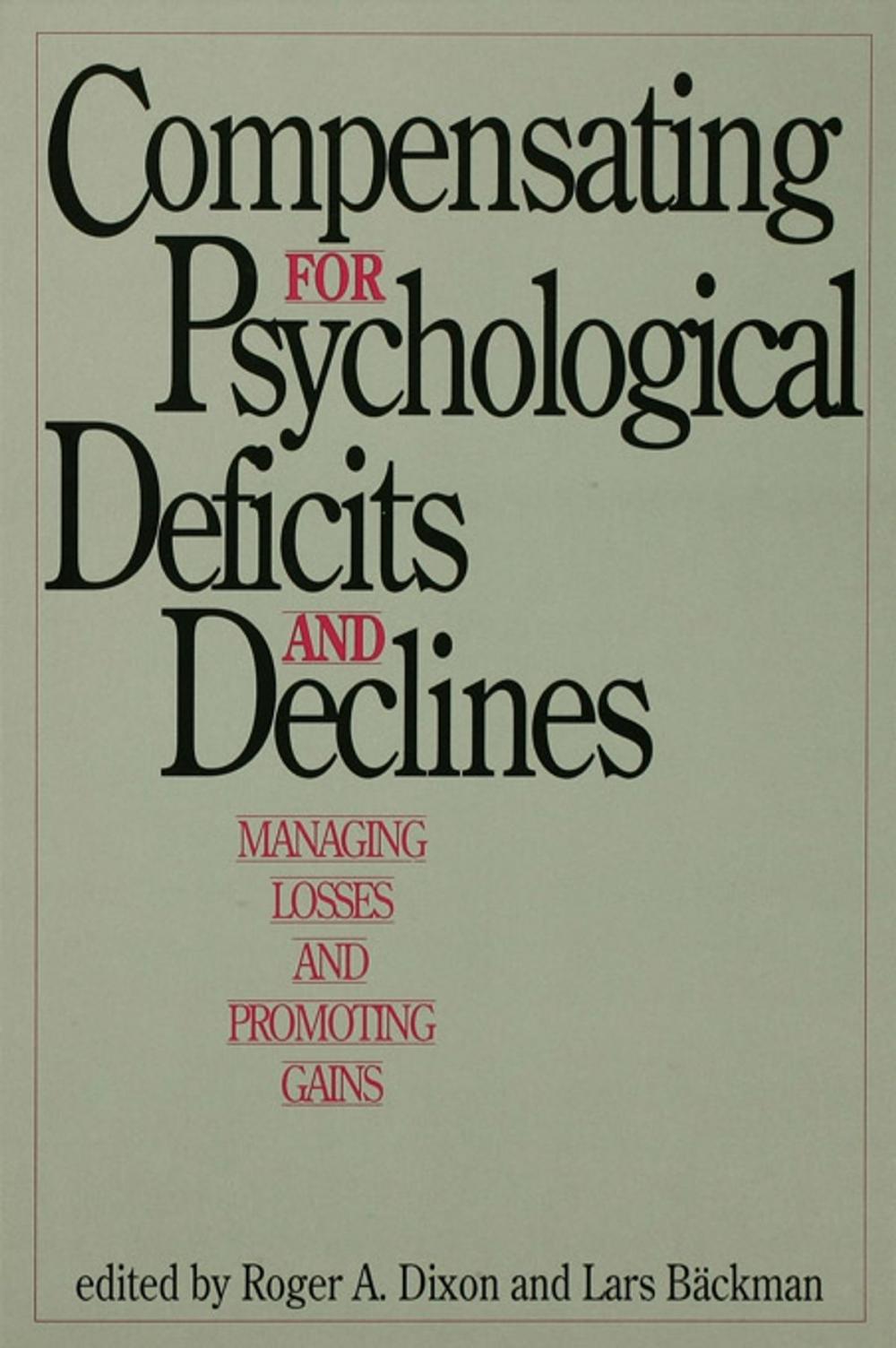 Big bigCover of Compensating for Psychological Deficits and Declines