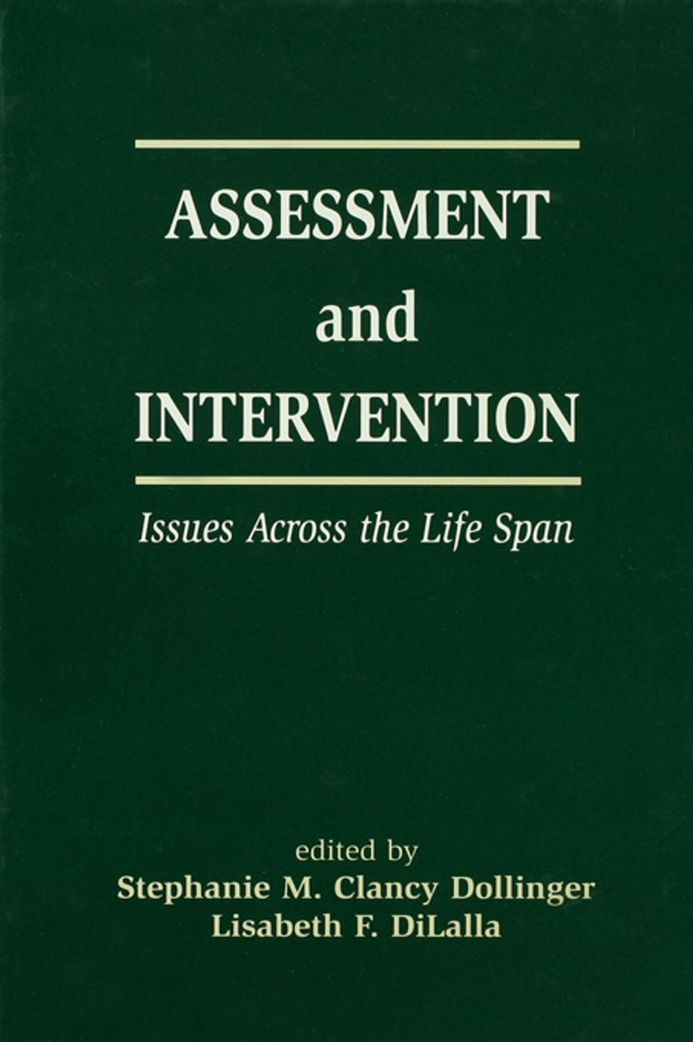 Big bigCover of Assessment and Intervention Issues Across the Life Span