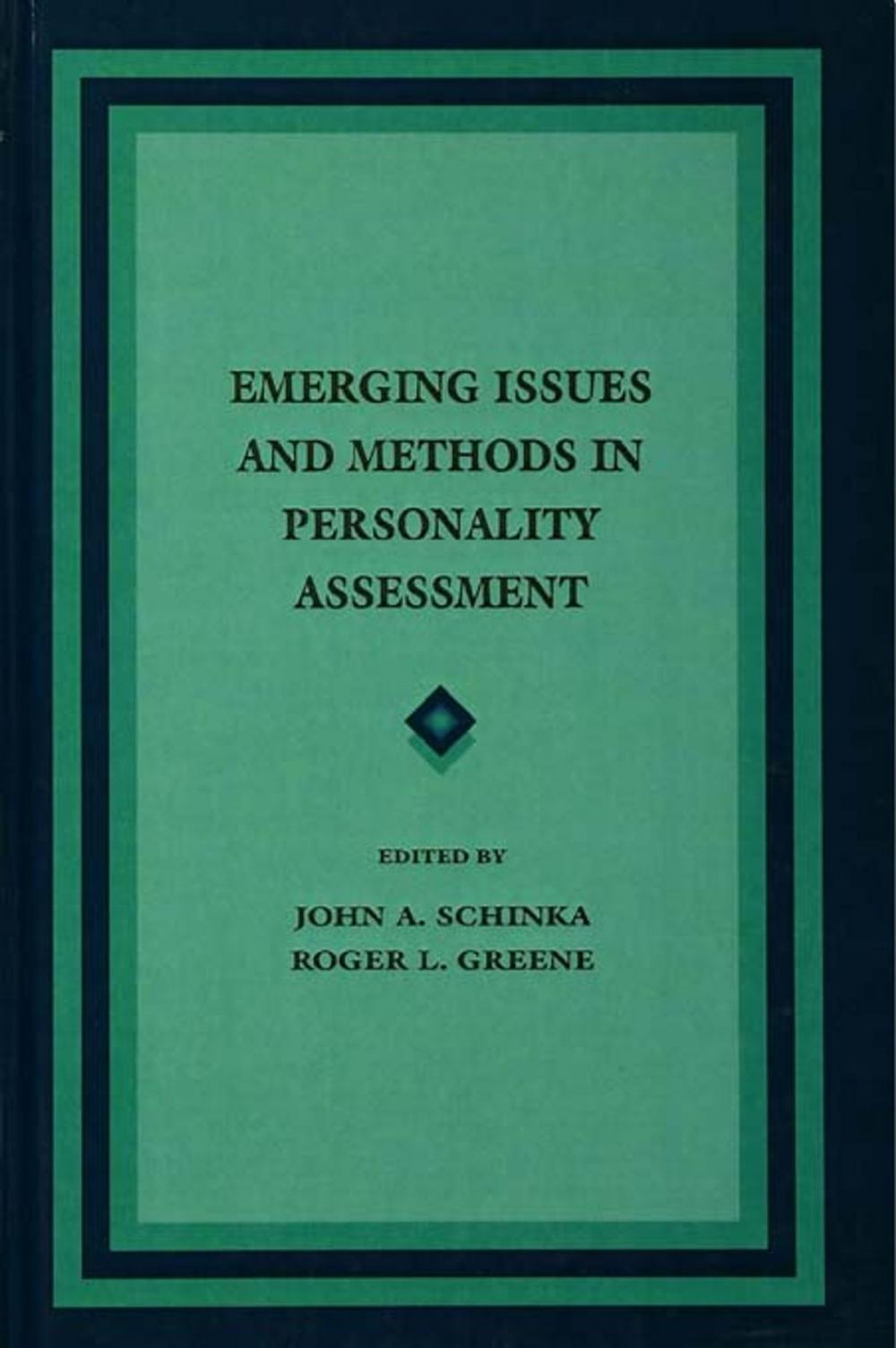 Big bigCover of Emerging Issues and Methods in Personality Assessment