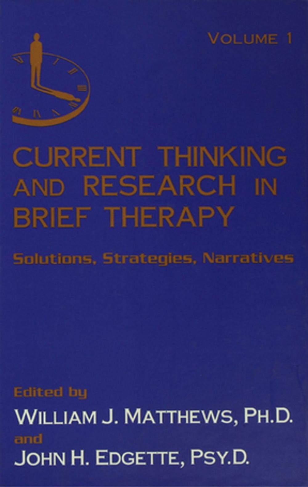 Big bigCover of Current Thinking and Research in Brief Therapy