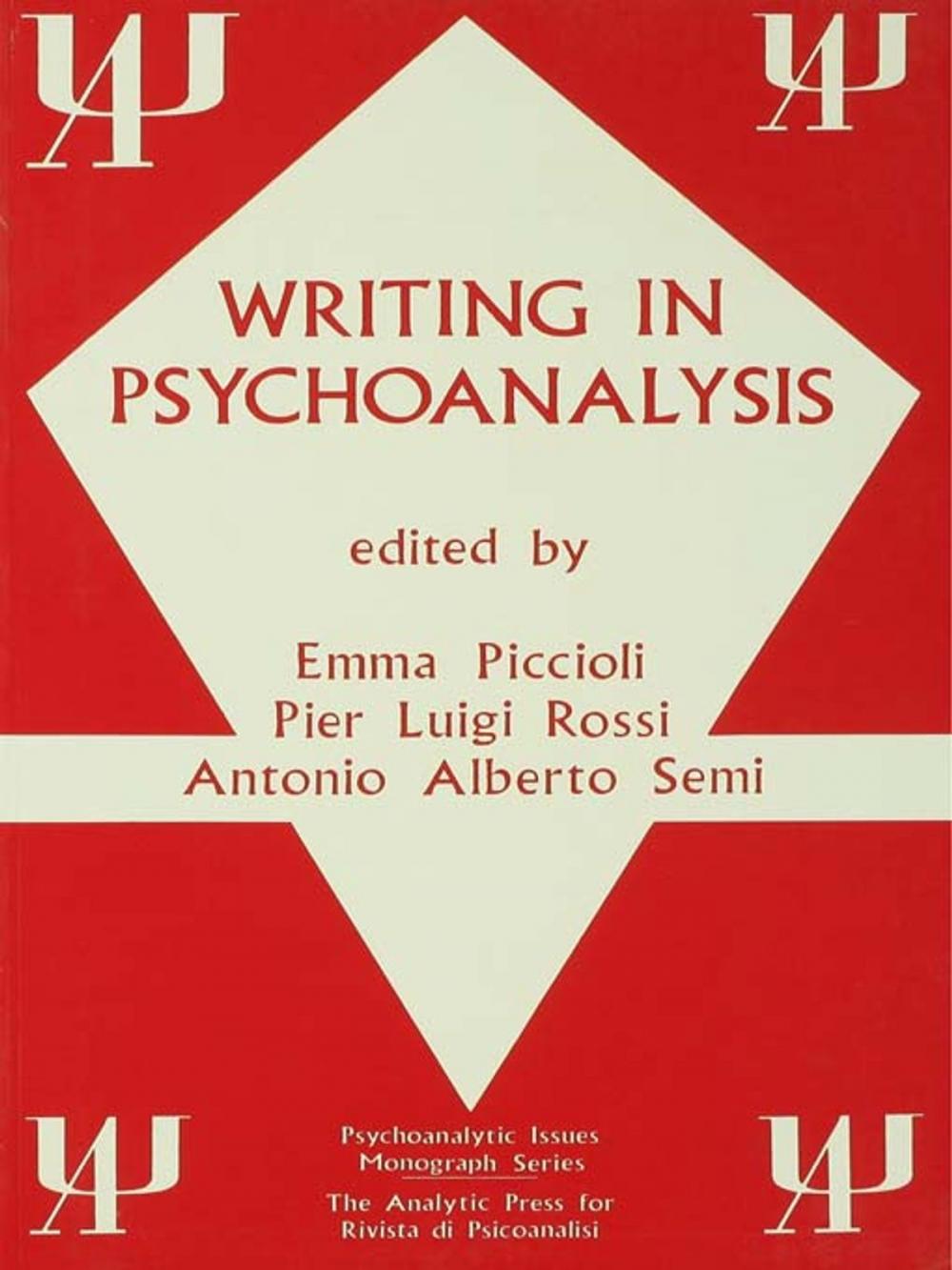 Big bigCover of Writing in Psychoanalysis