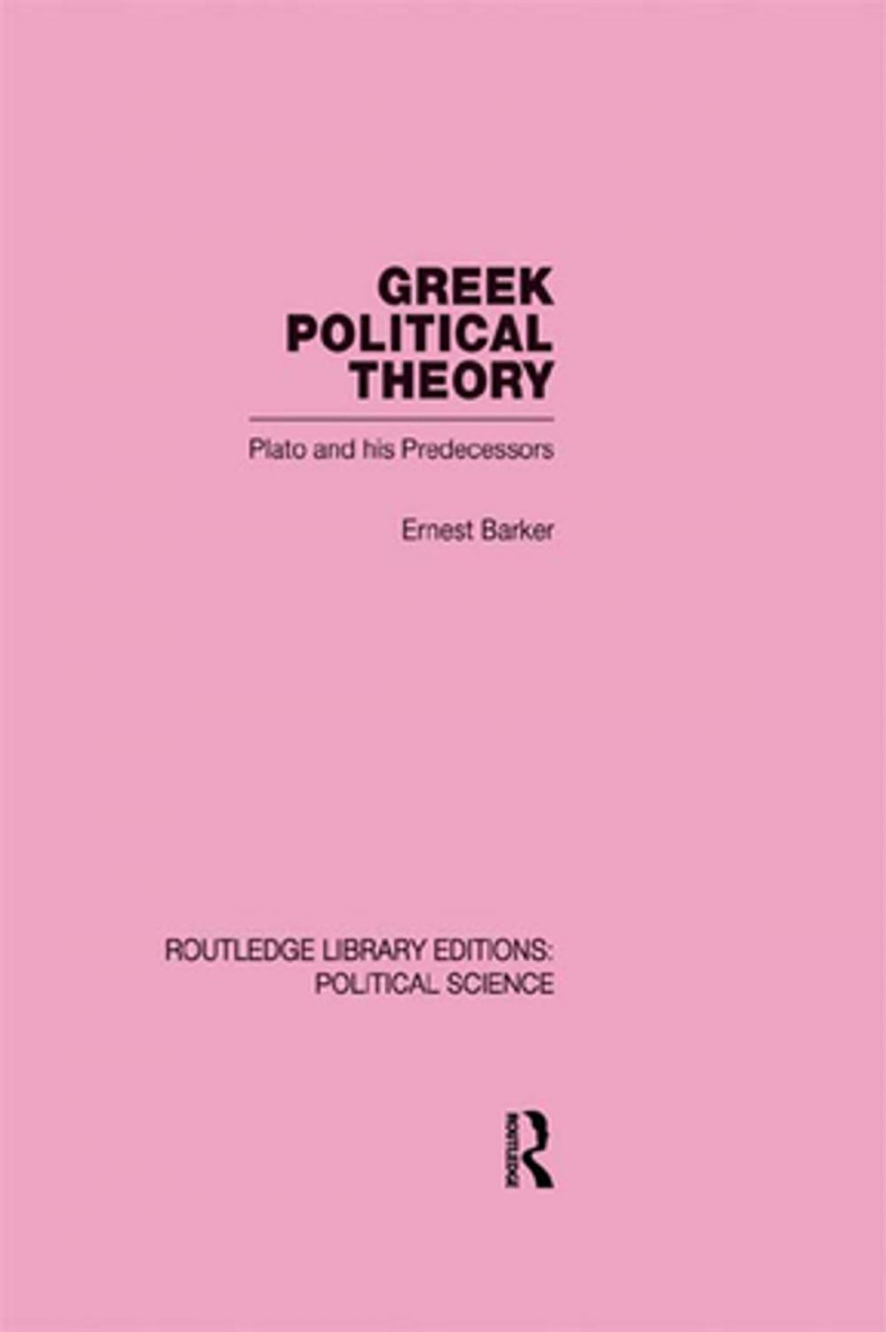 Big bigCover of Greek Political Theory