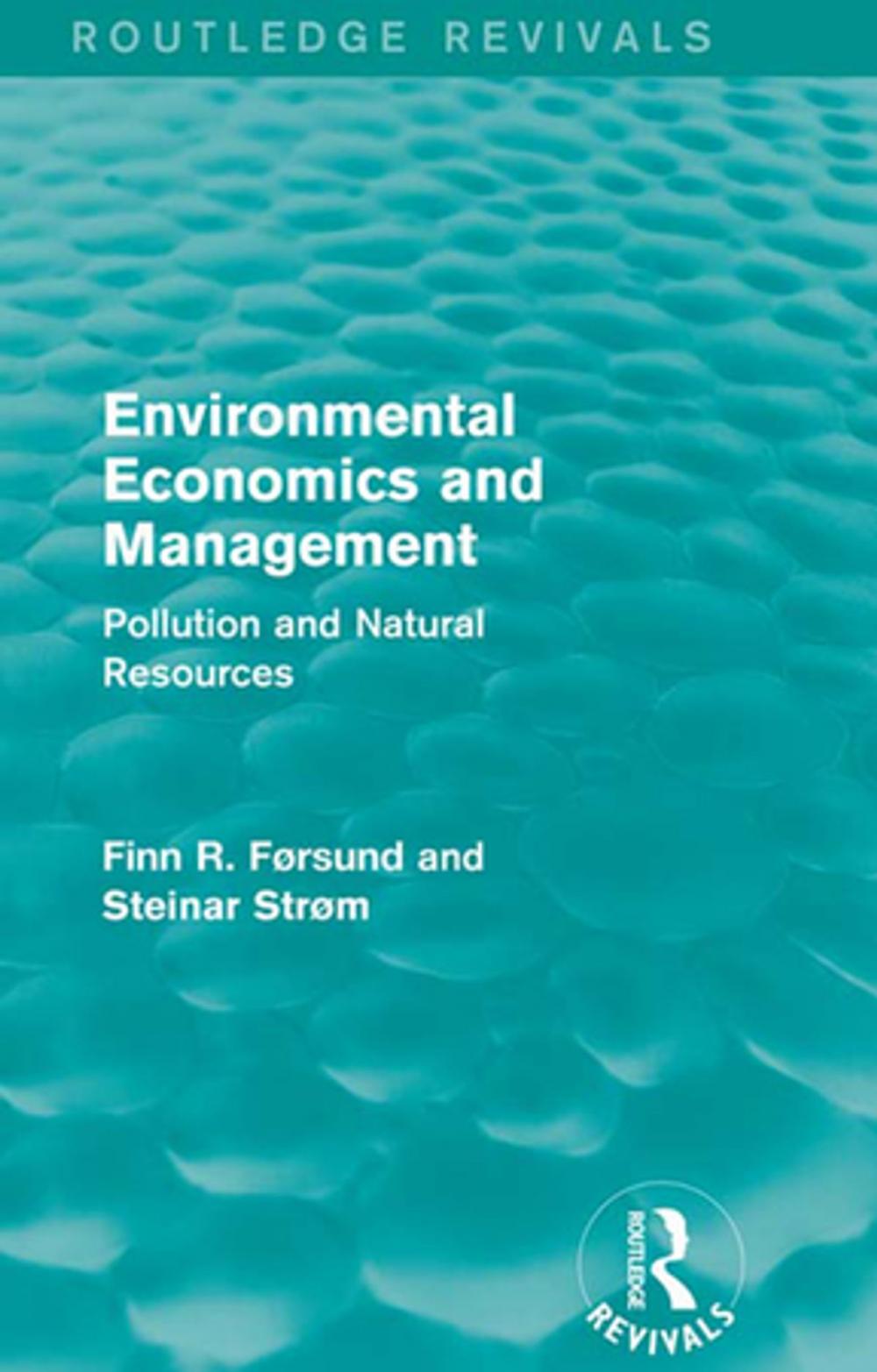 Big bigCover of Environmental Economics and Management (Routledge Revivals)