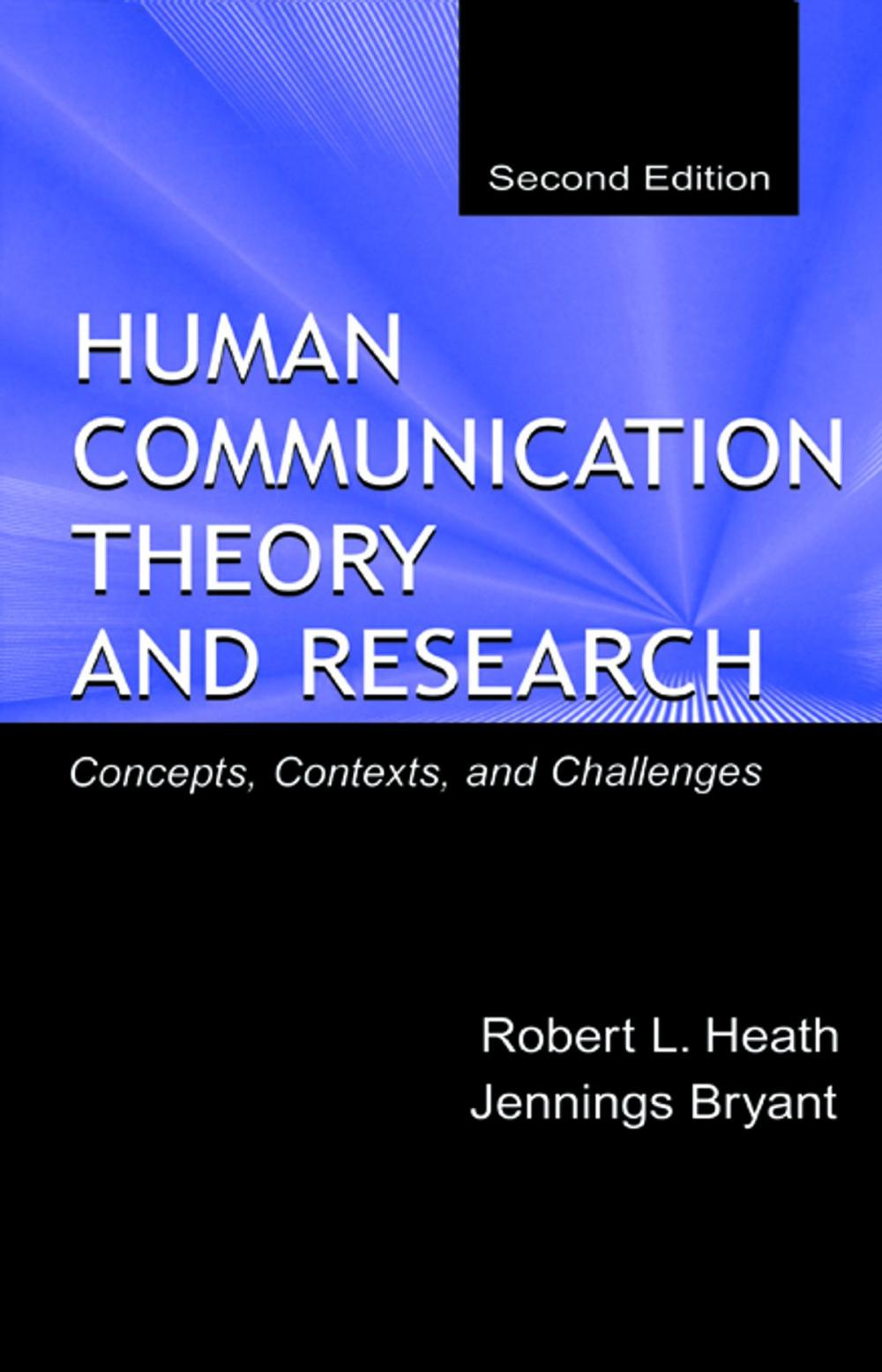 Big bigCover of Human Communication Theory and Research