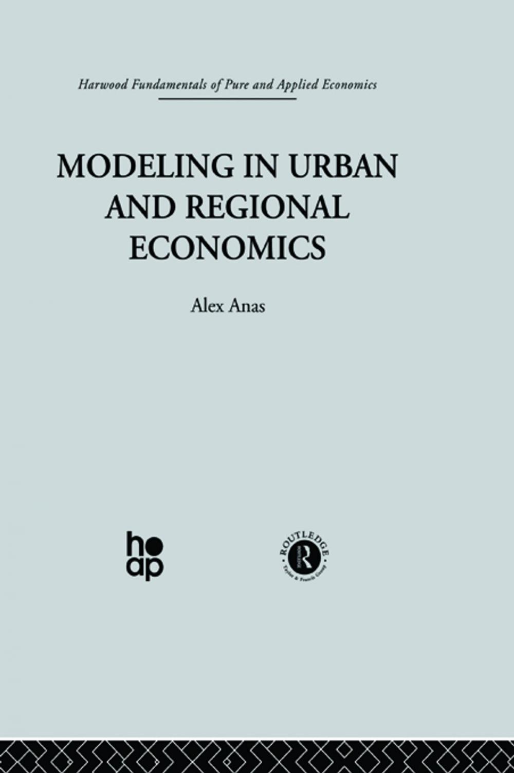 Big bigCover of Modelling in Urban and Regional Economics