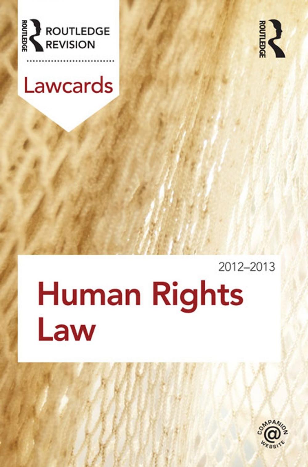 Big bigCover of Human Rights Lawcards 2012-2013