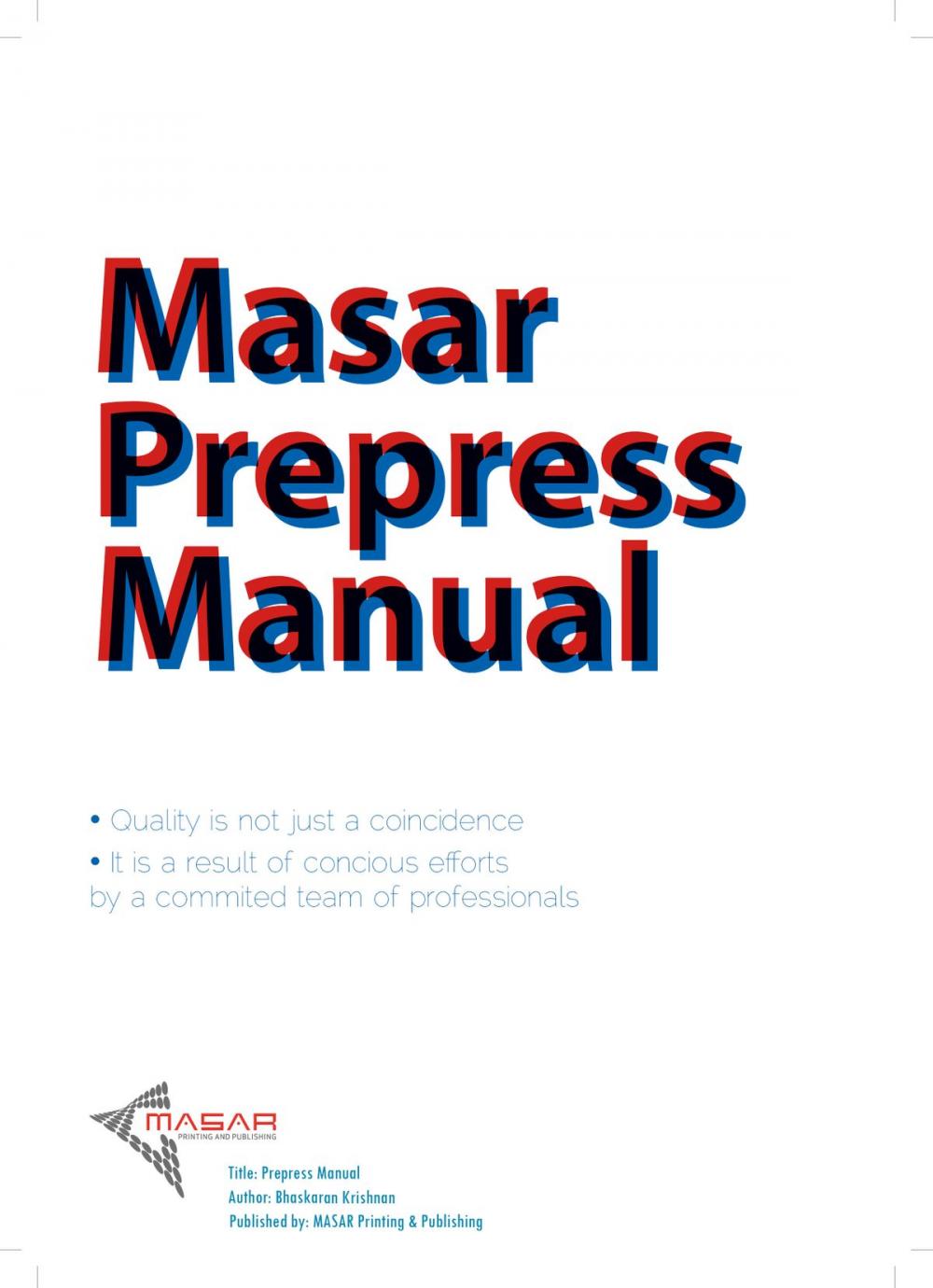 Big bigCover of Prepress Manual