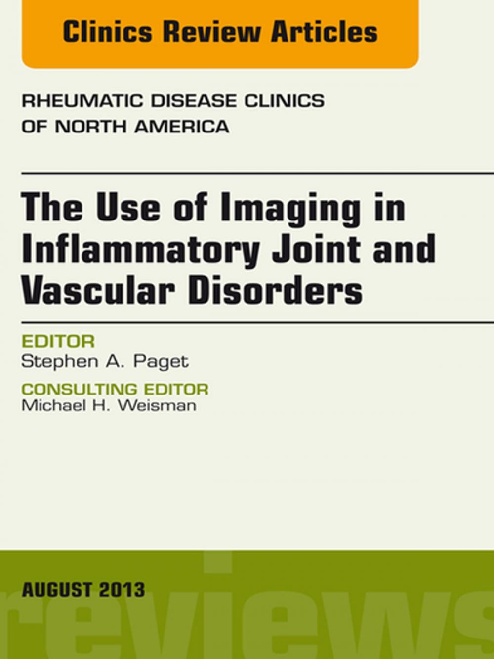 Big bigCover of The Use of Imaging in Inflammatory Joint and Vascular Disorders, An Issue of Rheumatic Disease Clinics, E-Book