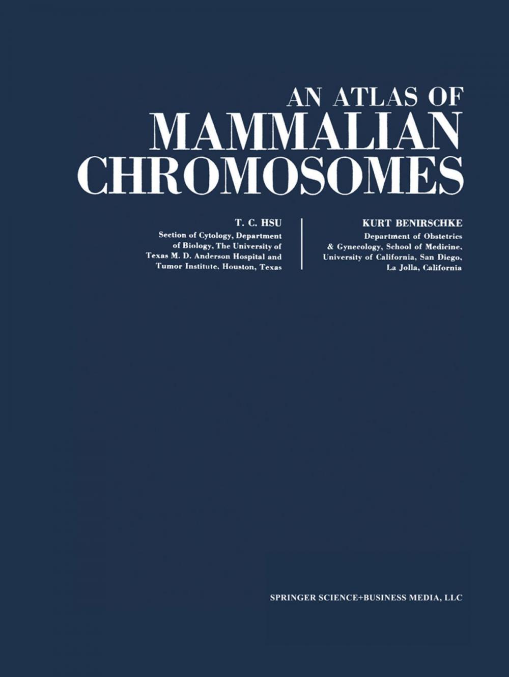 Big bigCover of An Atlas of Mammalian Chromosomes