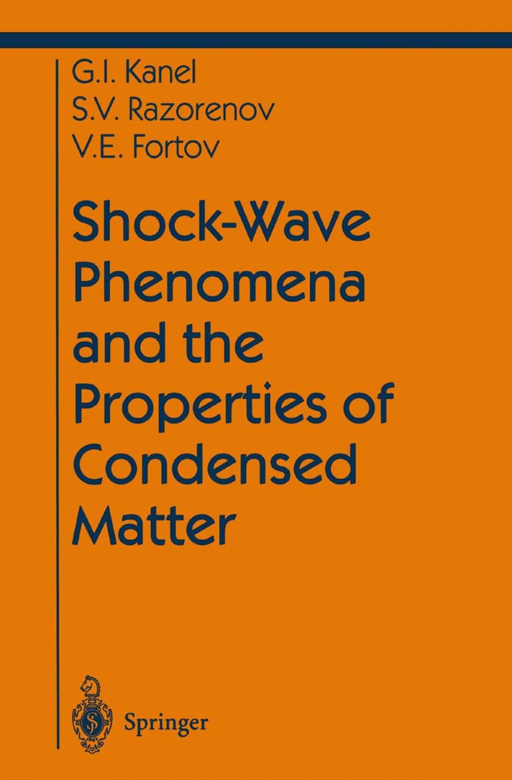 Big bigCover of Shock-Wave Phenomena and the Properties of Condensed Matter