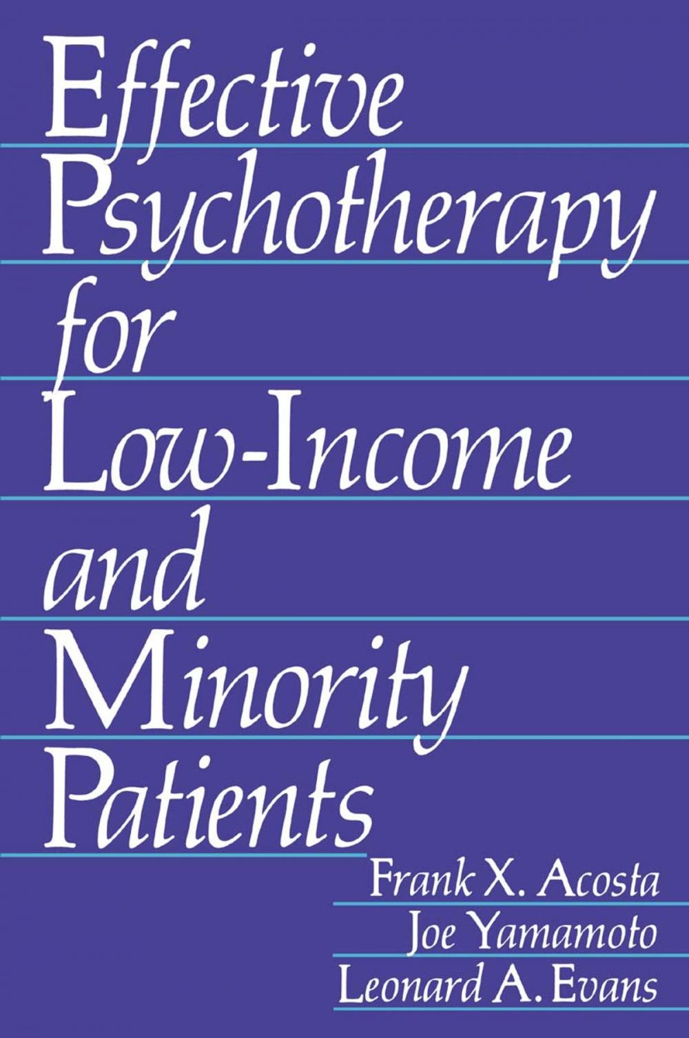 Big bigCover of Effective Psychotherapy for Low-Income and Minority Patients