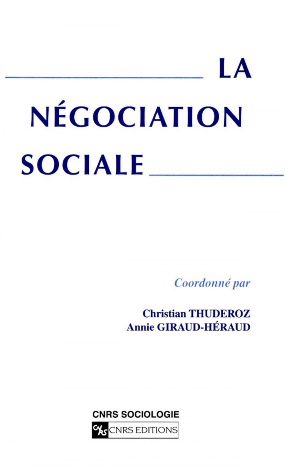 Big bigCover of La négociation sociale