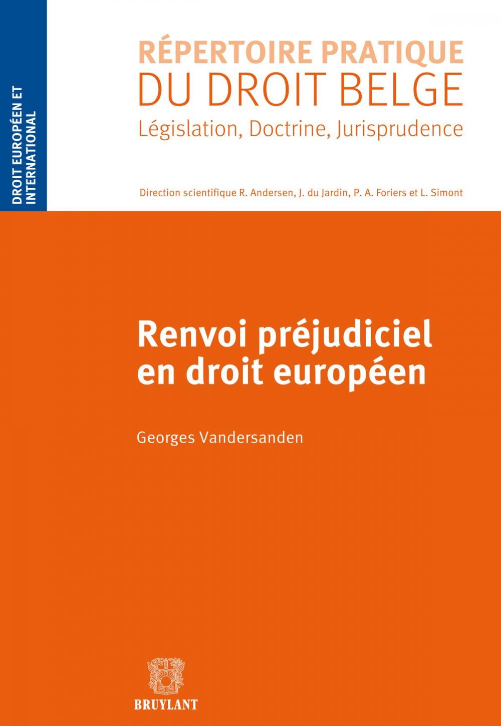 Big bigCover of Renvoi préjudiciel en droit européen