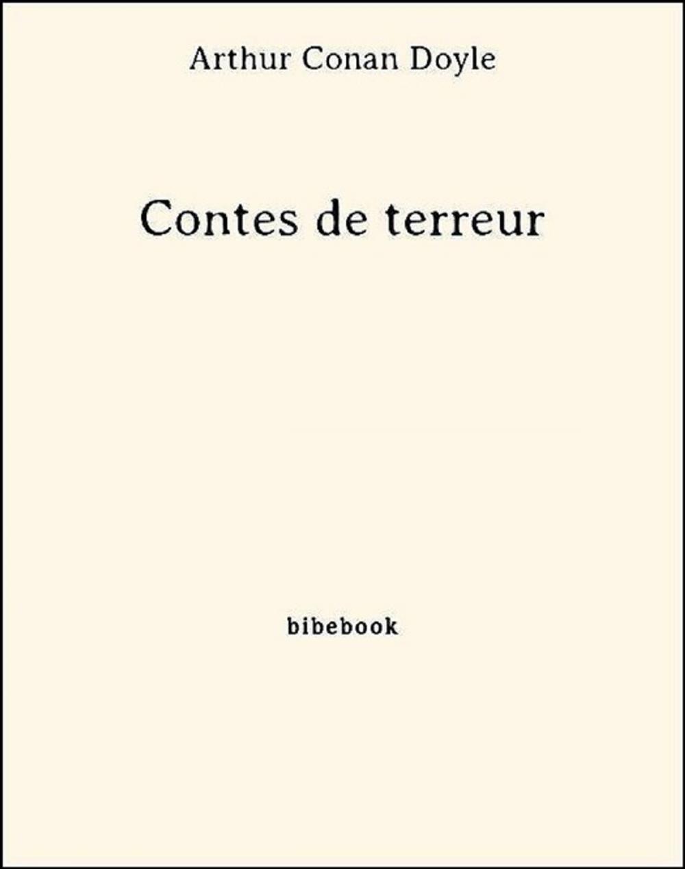 Big bigCover of Contes de terreur