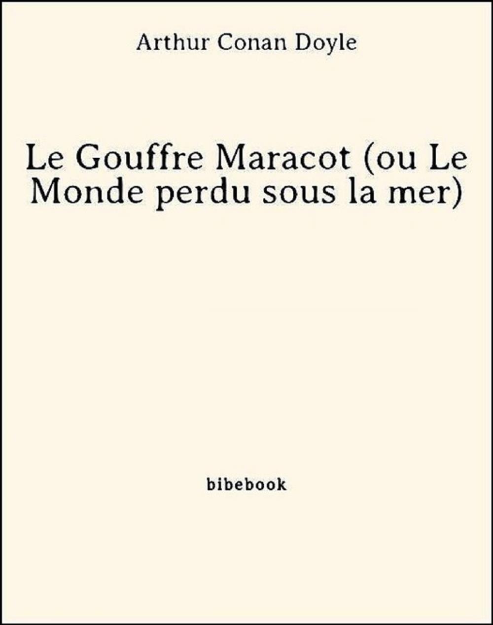 Big bigCover of Le Gouffre Maracot (ou Le Monde perdu sous la mer)