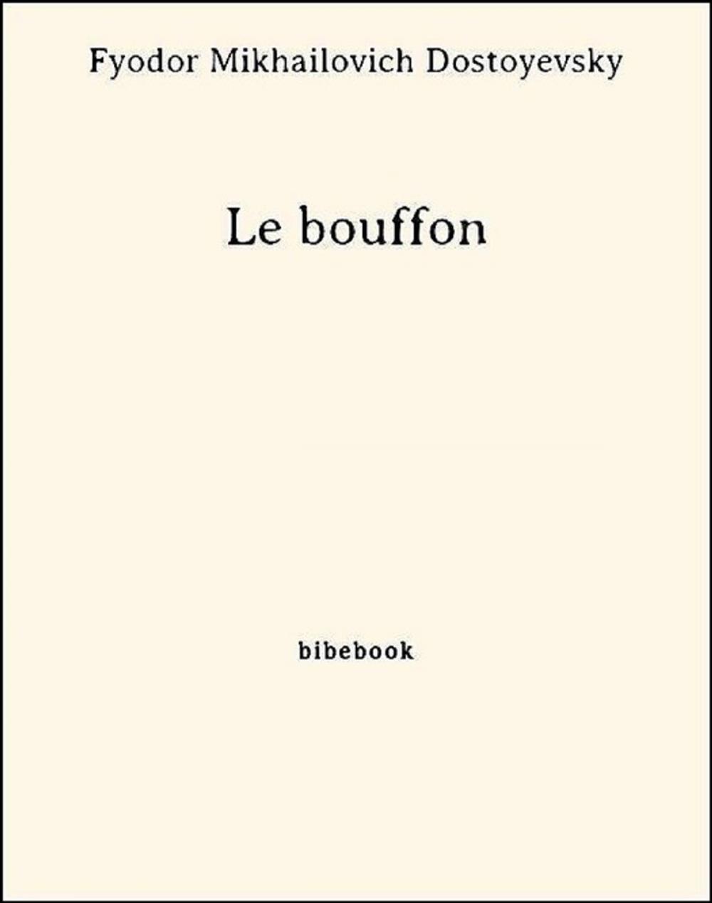 Big bigCover of Le bouffon