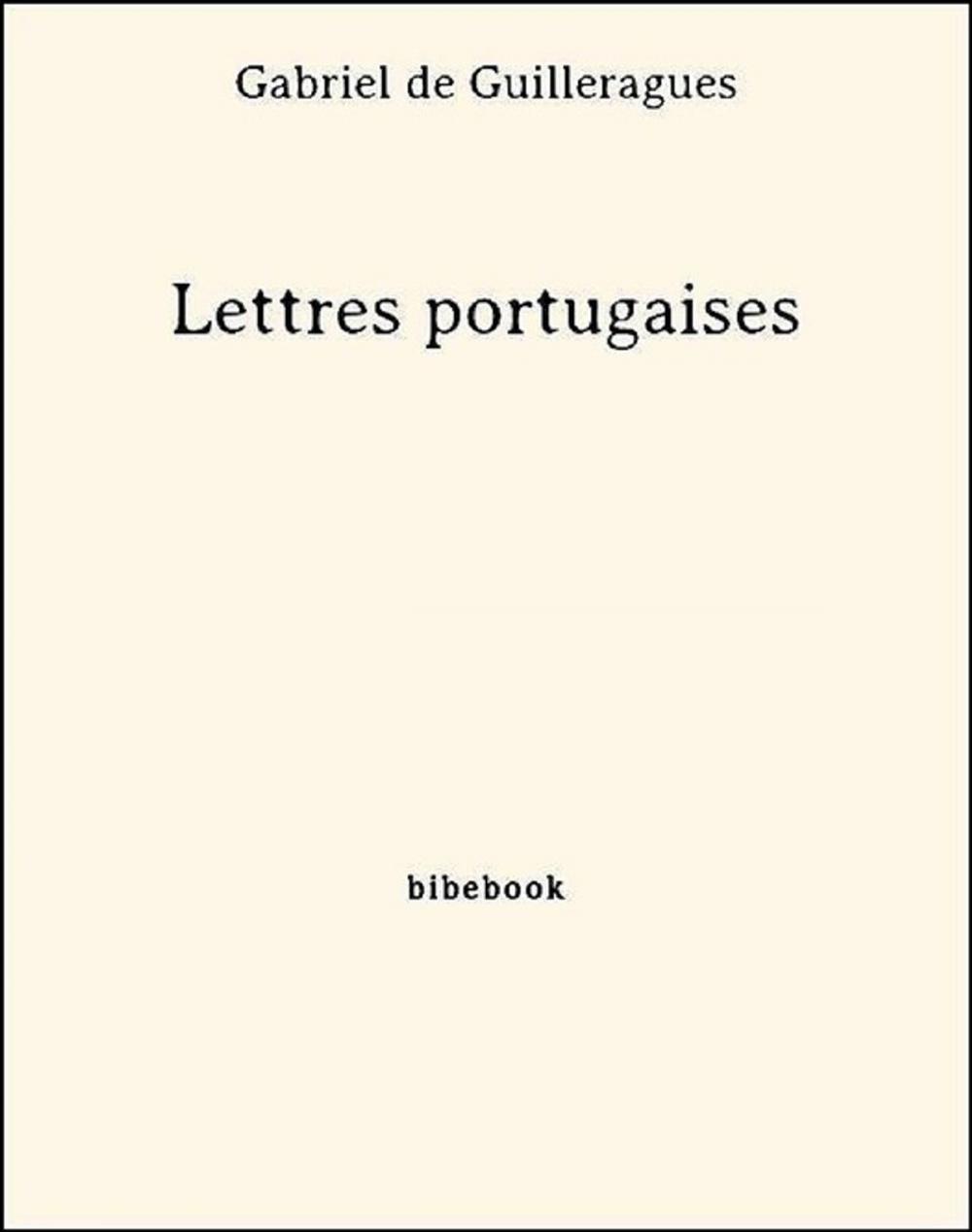 Big bigCover of Lettres portugaises