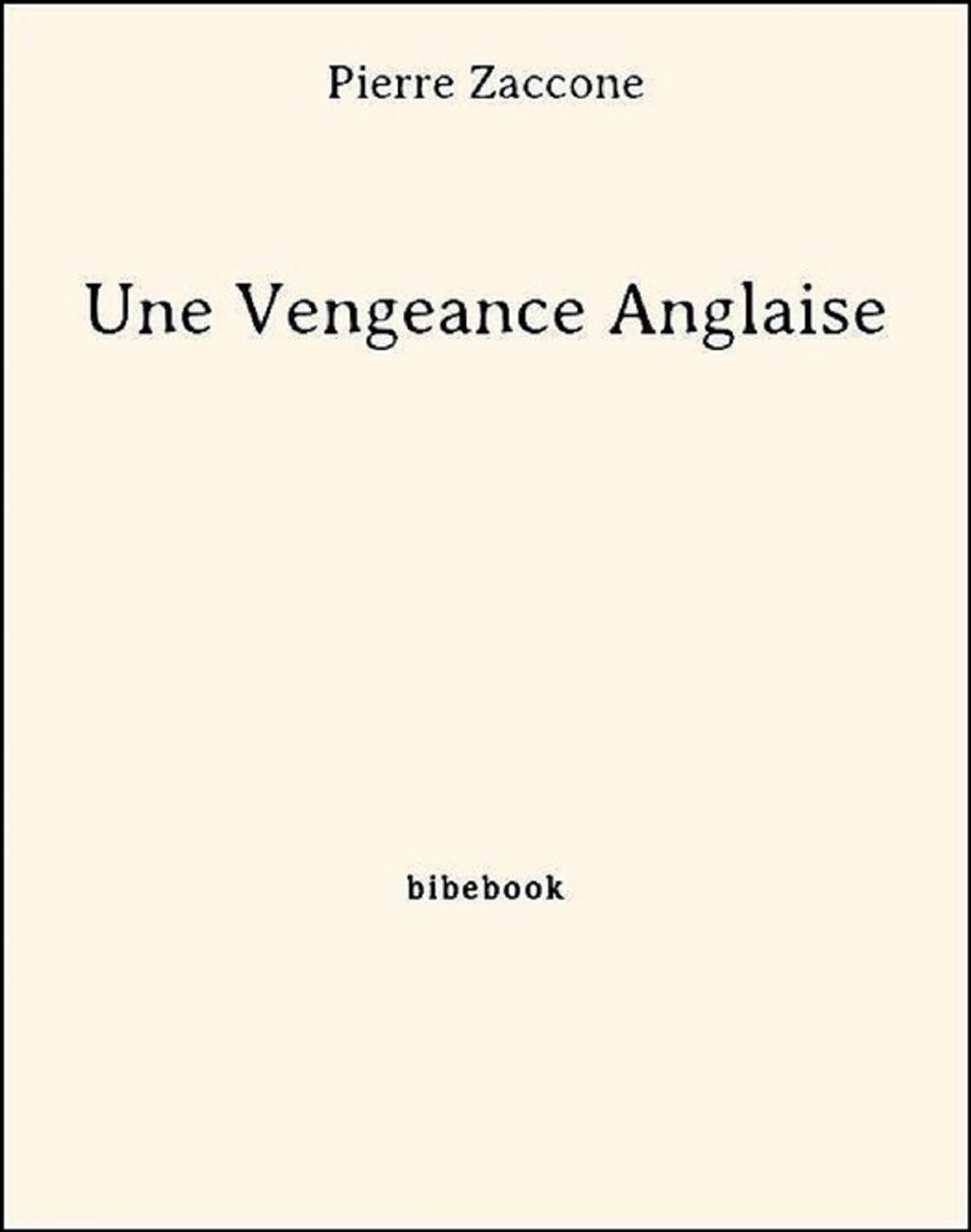 Big bigCover of Une Vengeance Anglaise