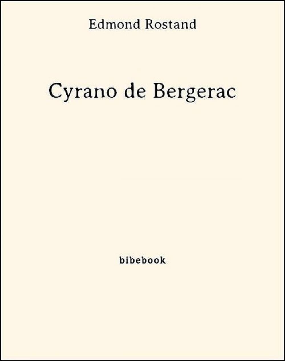 Big bigCover of Cyrano de Bergerac