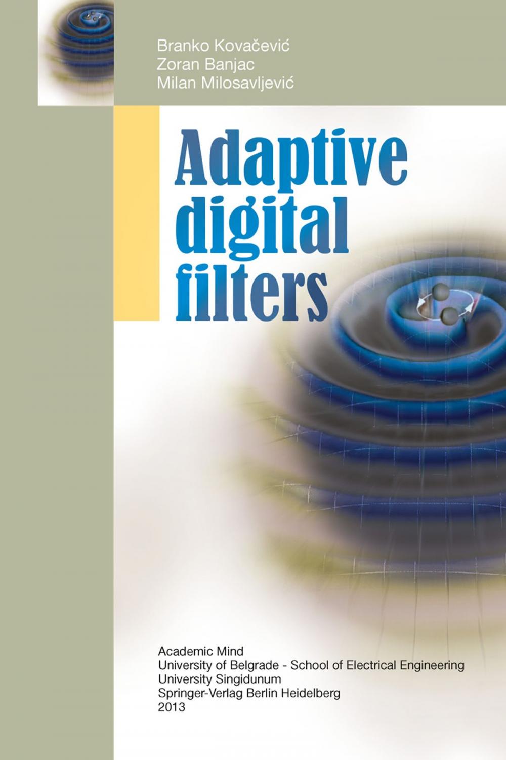 Big bigCover of Adaptive Digital Filters