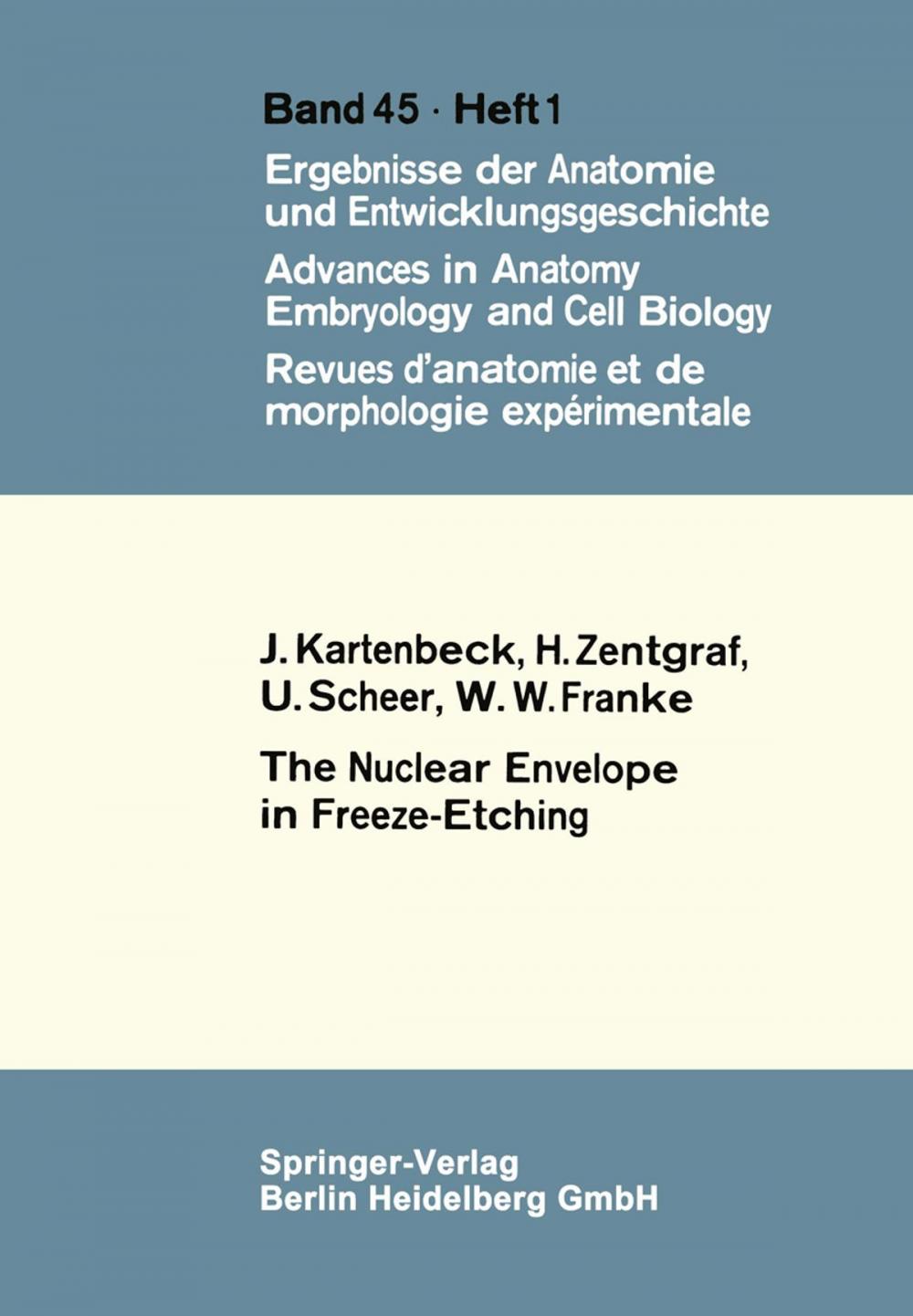 Big bigCover of The Nuclear Envelope in Freeze-Etching