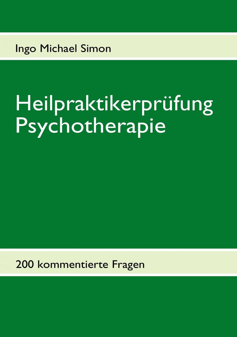 Big bigCover of Heilpraktikerprüfung Psychotherapie