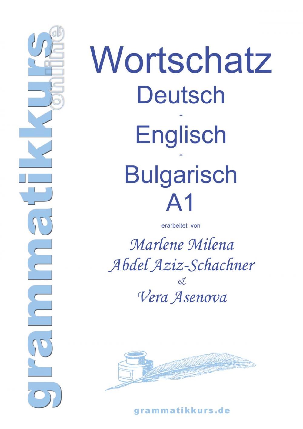 Big bigCover of Wörterbuch Deutsch - Englisch - Bulgarisch A1